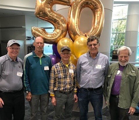 Members of the Class of 1972 celebrated their 50-year reunion at our Dental Alumni Association football event in September. (Spring 2023)